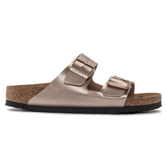 Birkenstock Arizona Birko-Flor Metallic Copper Sandals Women’s 6 Men’s 4 EU 37 - Picture 4 of 16